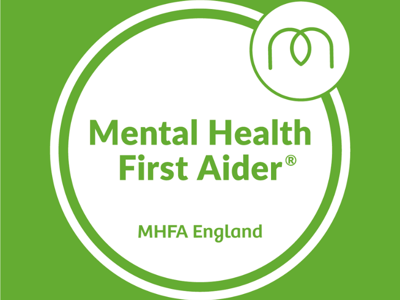 Mental Health First Aider Logo to promote Mental Health Services in Kent